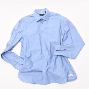 John Varvatos Fitted Linen Dress Shirt